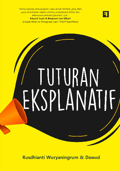 Sampul buku Tuturan Eksplanatif
